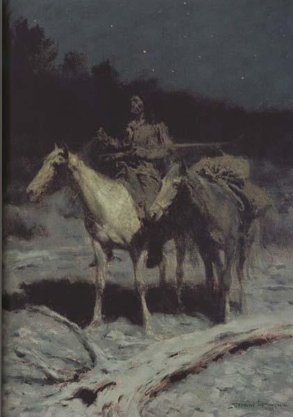 Frederic Remington A Dangerous Country (mk43) oil painting picture